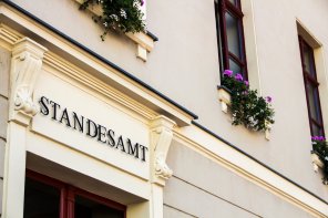 Civil registry office in Crimmitschau, Germany, 2015 Civil registry office in Crimmitschau, Germany, 2015